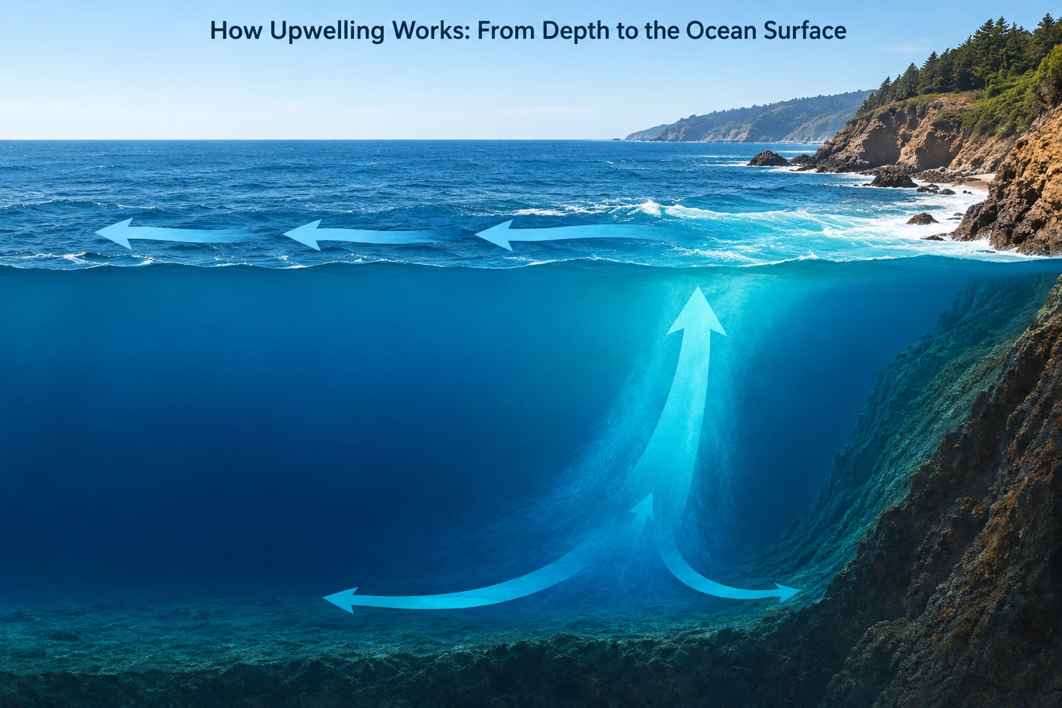 How Upwelling Works: From Depth to the Ocean Surface