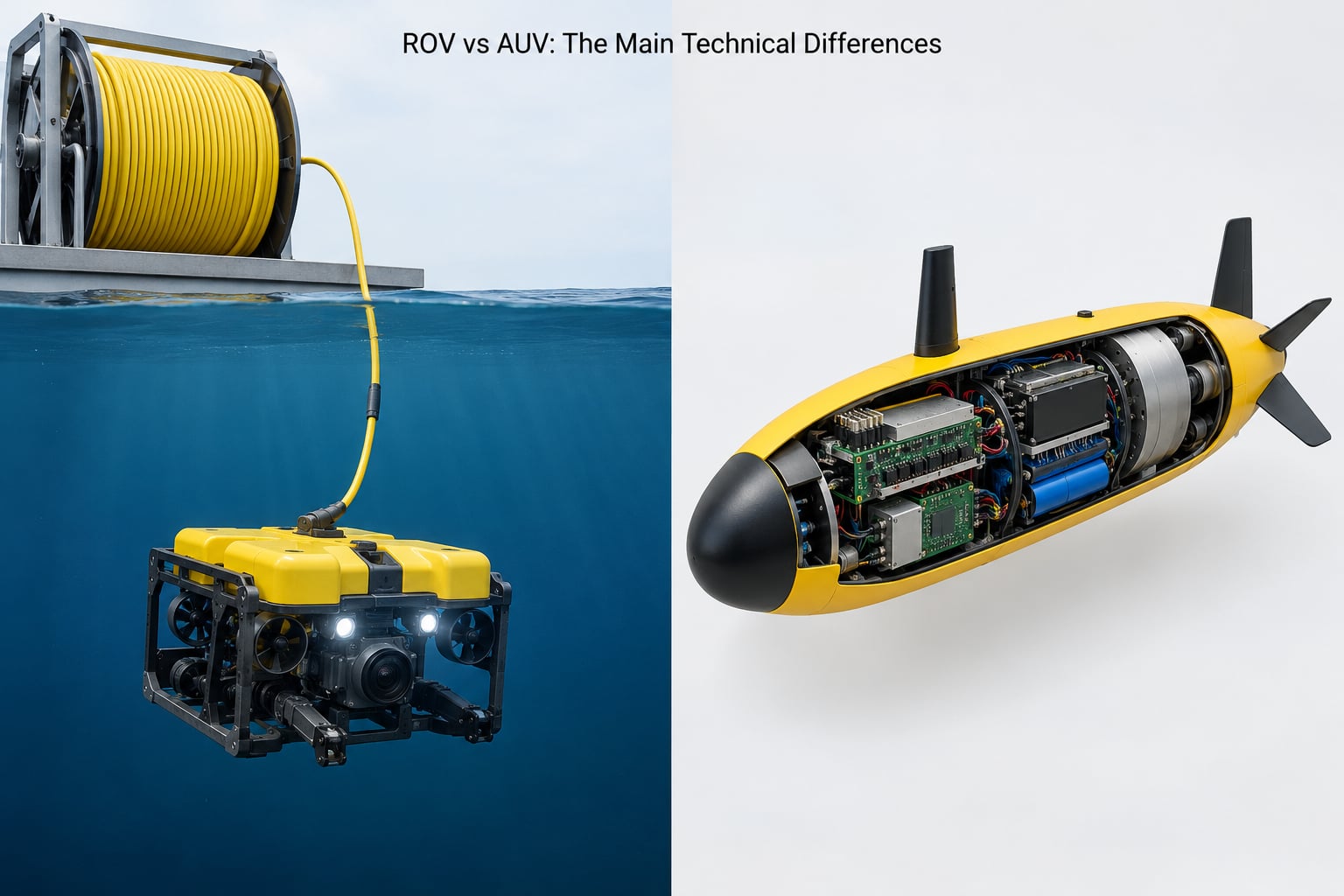 ROV vs AUV: The Main Technical Differences