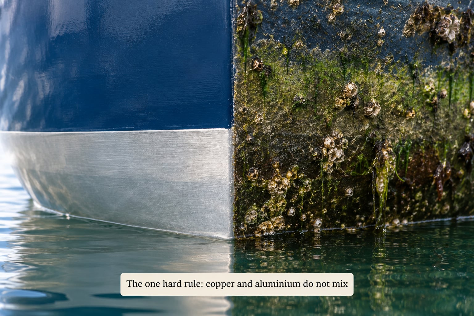 The one hard rule: copper and aluminium do not mix