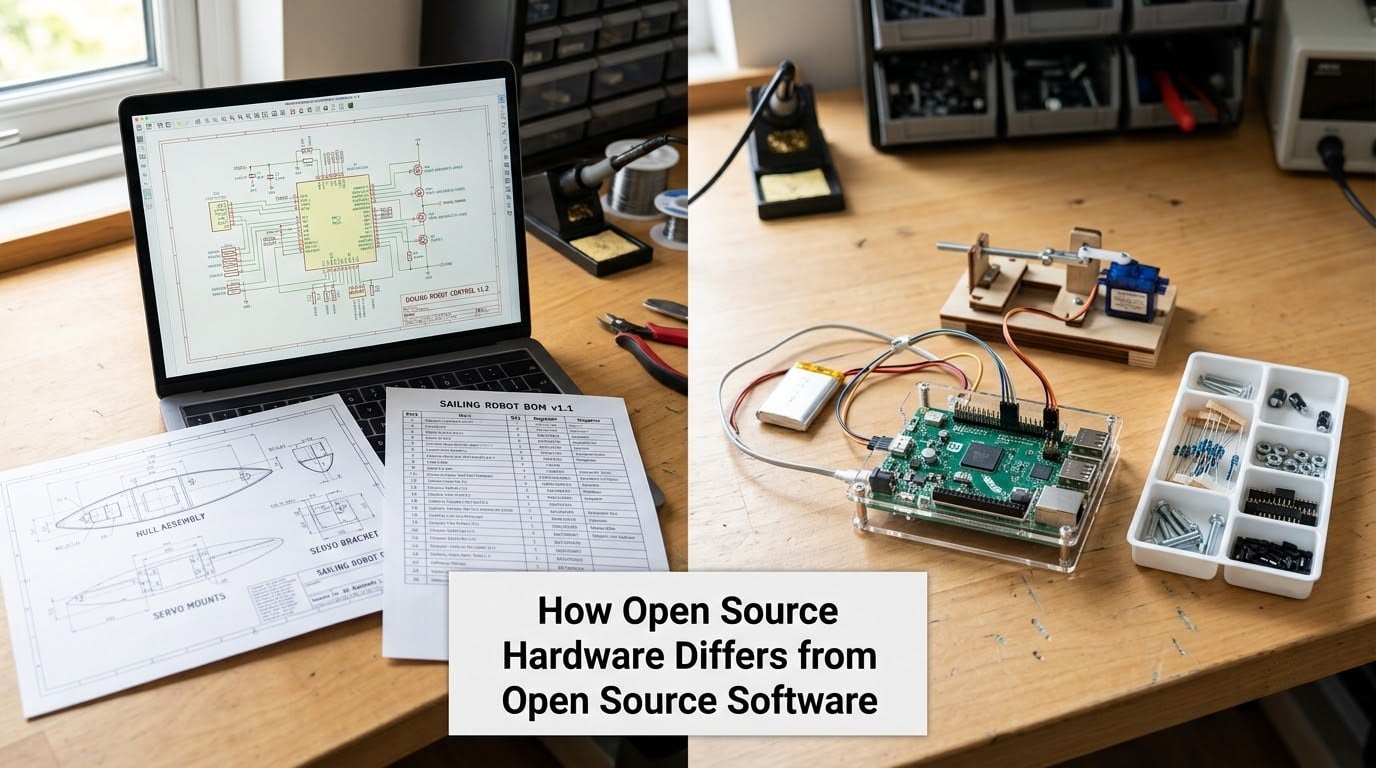 How Open Source Hardware Differs from Open Source Software