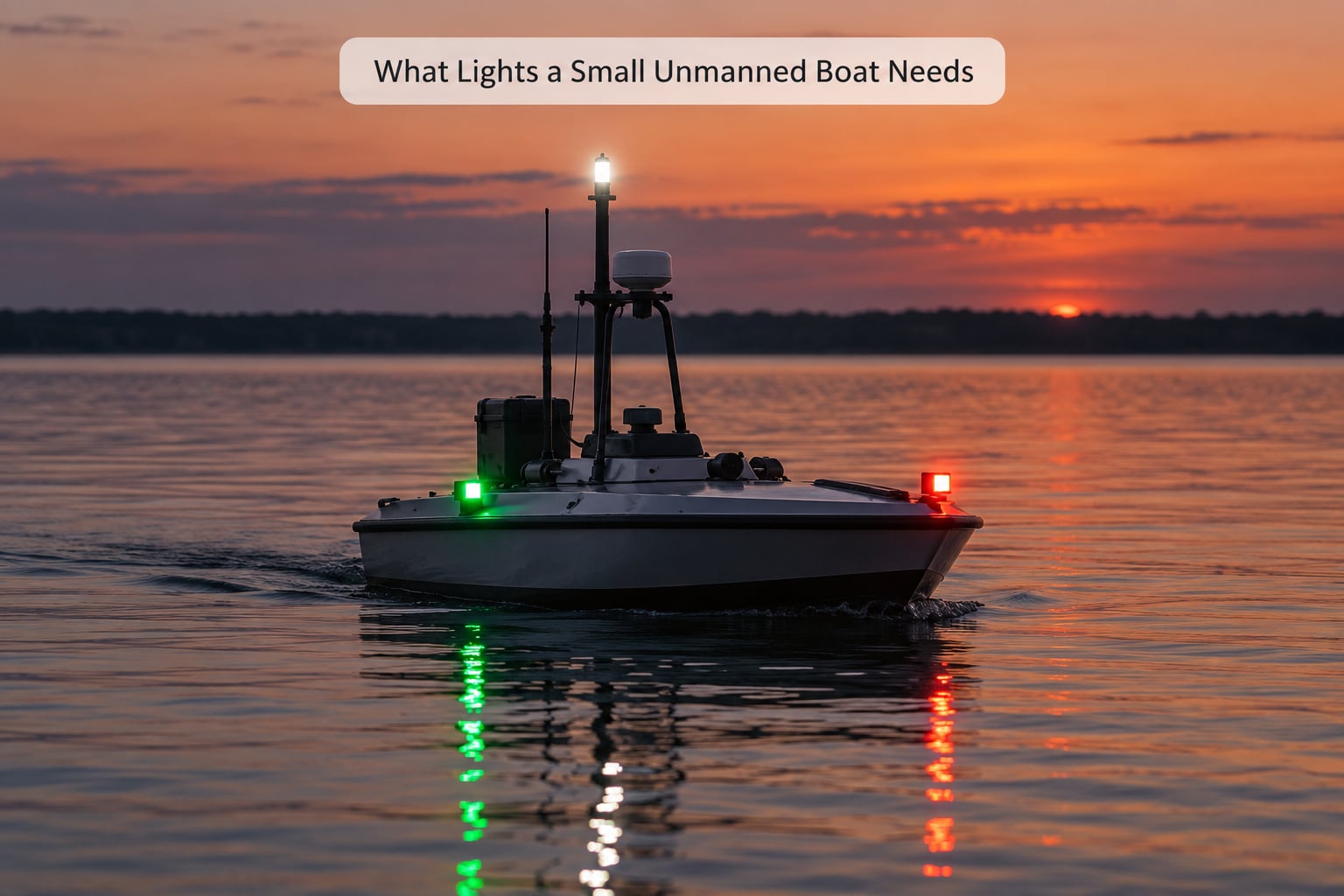 What Lights a Small Unmanned Boat Needs