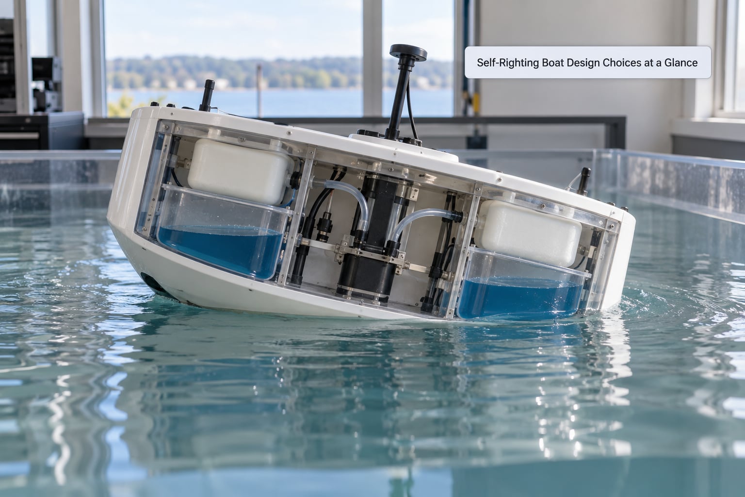 Self-Righting Boat Design Choices at a Glance
