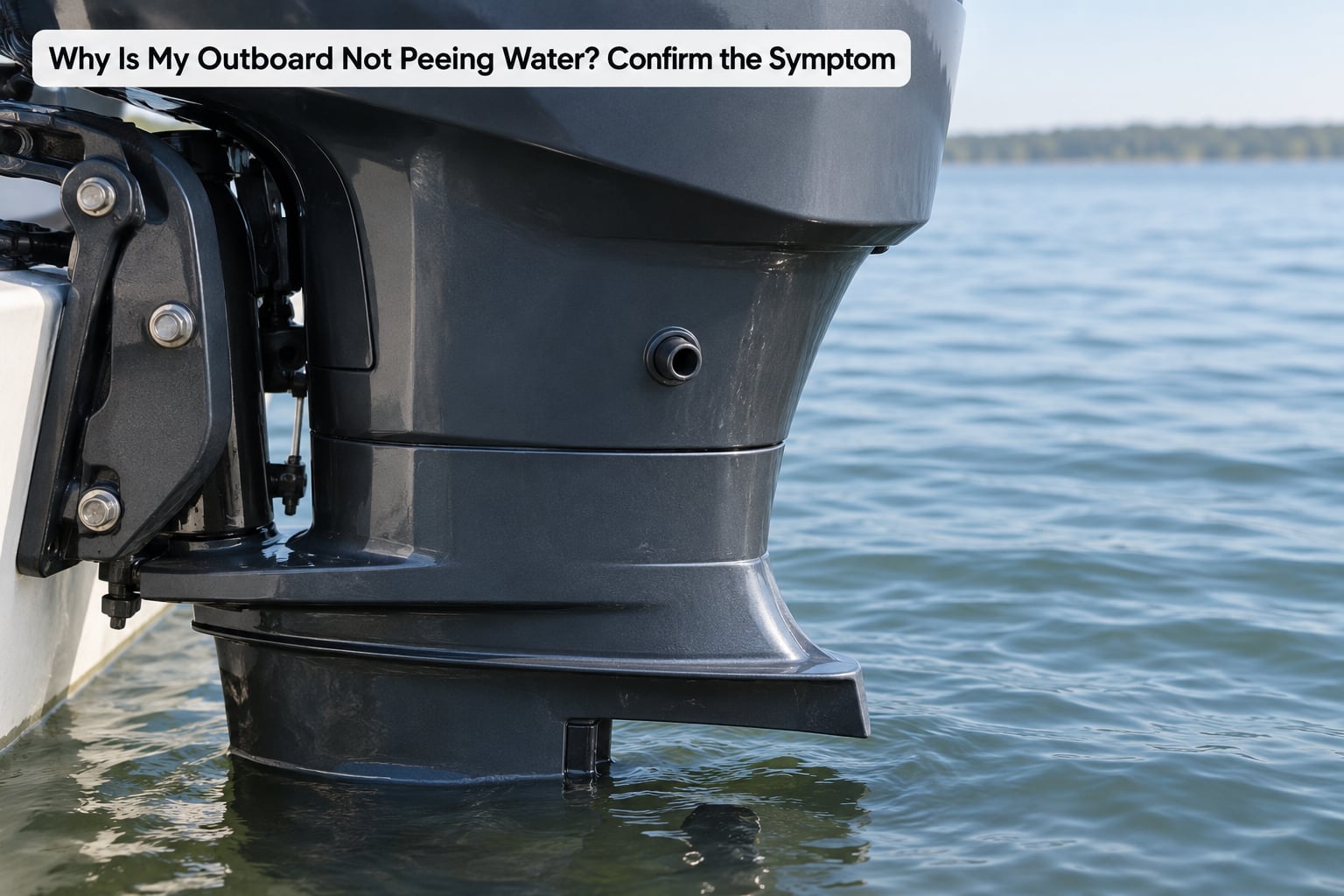 Why Is My Outboard Not Peeing Water? Confirm the Symptom