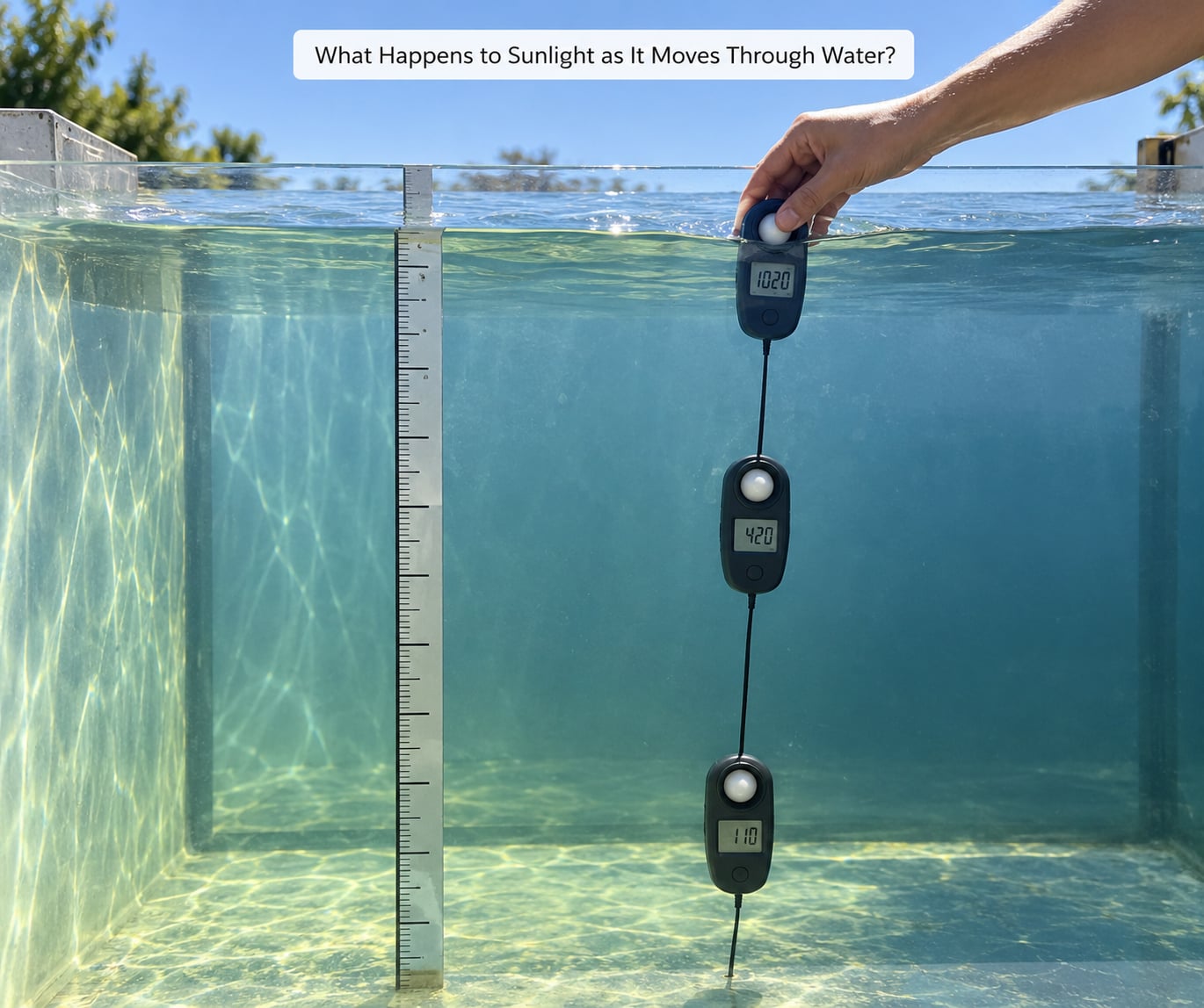 What Happens to Sunlight as It Moves Through Water?
